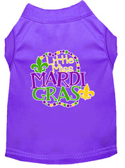 Miss Mardi Gras Screen Print Mardi Gras Dog Shirt