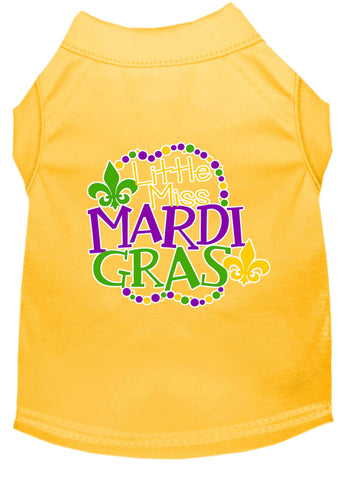 Miss Mardi Gras Screen Print Mardi Gras Dog Shirt