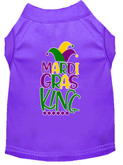 Mardi Gras King Screen Print Mardi Gras Dog Shirt