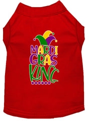 Mardi Gras King Screen Print Mardi Gras Dog Shirt