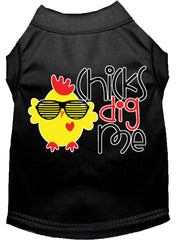 Chicks Dig Me Screen Print Dog Shirt