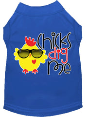 Chicks Dig Me Screen Print Dog Shirt