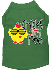 Chicks Dig Me Screen Print Dog Shirt