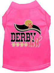 Derby Doll Screen Print Dog Shirt