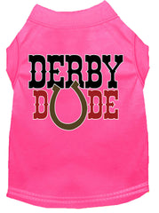 Derby Dude Screen Print Dog Shirt