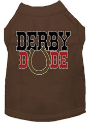 Derby Dude Screen Print Dog Shirt