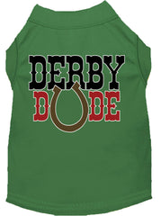 Derby Dude Screen Print Dog Shirt