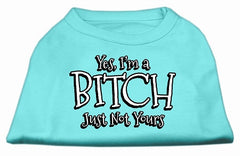 Yes Im A Bitch Just Not Yours Screen Print Shirt