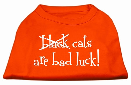 Black Cats Are Bad Luck Screen Print Shirt