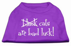 Black Cats Are Bad Luck Screen Print Shirt