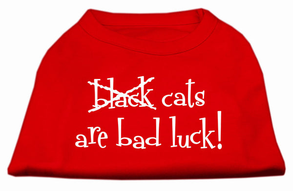 Black Cats Are Bad Luck Screen Print Shirt