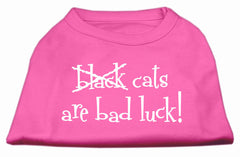 Black Cats Are Bad Luck Screen Print Shirt