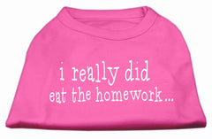 I Really Did Eat The Homework Screen Print Shirt