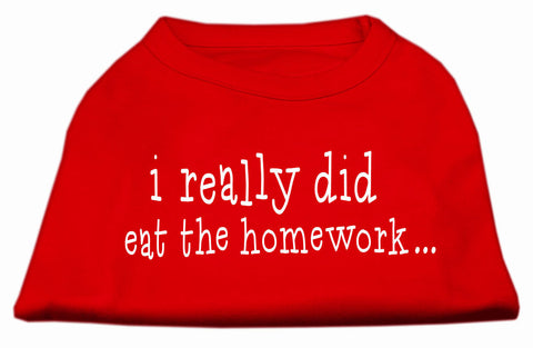 I Really Did Eat The Homework Screen Print Shirt