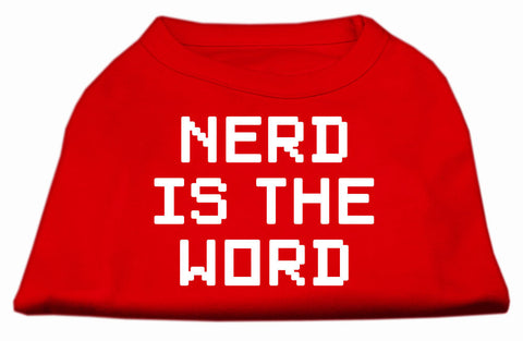 Nerd Is The Word Screen Print Shirt