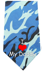 I Love Daddy Screen Print Bandana