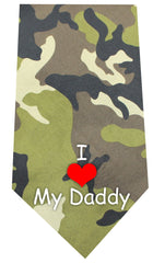 I Love Daddy Screen Print Bandana