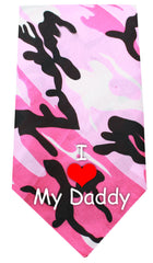 I Love Daddy Screen Print Bandana