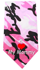 I Love Mommy Screen Print Bandana