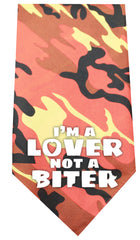 Love Not A Biter Screen Print Bandana Camo