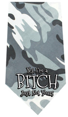 Yes I'm A Bitch Screen Print Bandana