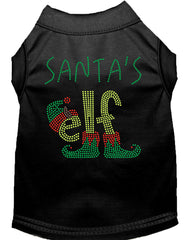 Santa's Elf Rhinestone Dog Shirt