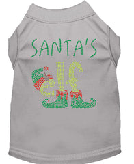 Santa's Elf Rhinestone Dog Shirt