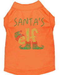 Santa's Elf Rhinestone Dog Shirt