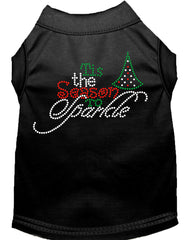 Tis The Season To Sparkle Rhinestone Dog Shirt