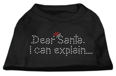 Dear Santa I Can Explain Rhinestone Shirt