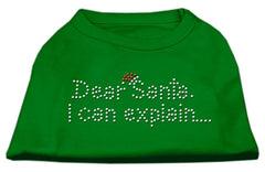 Dear Santa I Can Explain Rhinestone Shirt