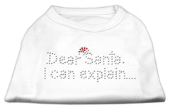 Dear Santa I Can Explain Rhinestone Shirt