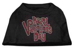 Happy Valentines Day Rhinestone Dog Shirt