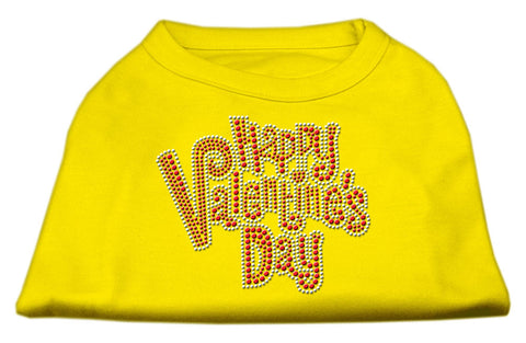 Happy Valentines Day Rhinestone Dog Shirt