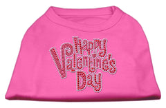 Happy Valentines Day Rhinestone Dog Shirt