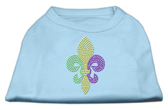 Mardi Gras Fleur De Lis Rhinestone Dog Shirt