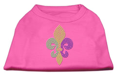 Mardi Gras Fleur De Lis Rhinestone Dog Shirt