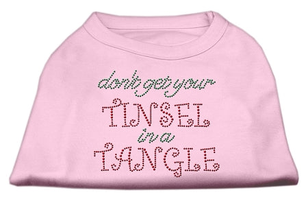 Tinsel In A Tangle Rhinestone Dog Shirt