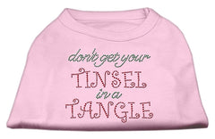 Tinsel In A Tangle Rhinestone Dog Shirt