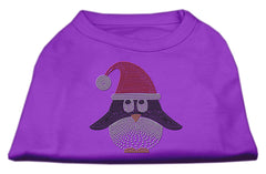 Santa Penguin Rhinestone Dog Shirt