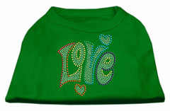 Technicolor Love Rhinestone Pet Shirt