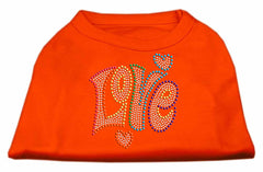 Technicolor Love Rhinestone Pet Shirt