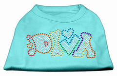 Technicolor Diva Rhinestone Pet Shirt