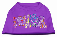 Technicolor Diva Rhinestone Pet Shirt