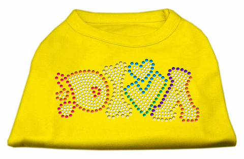 Technicolor Diva Rhinestone Pet Shirt