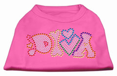 Technicolor Diva Rhinestone Pet Shirt