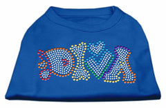 Technicolor Diva Rhinestone Pet Shirt