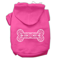 Henna Bone Screen Print Pet Hoodies