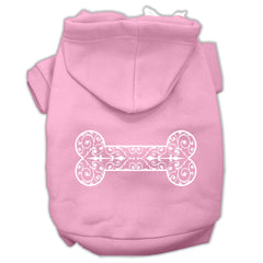 Henna Bone Screen Print Pet Hoodies