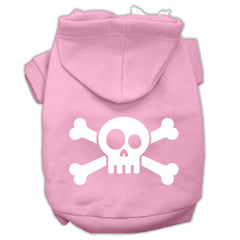 Skull Crossbone Screen Print Pet Hoodies Size